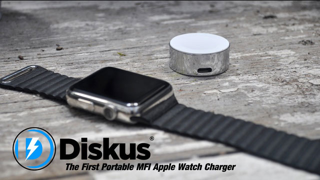 Chargeur Diskus Portable MFi pour Apple Watch -