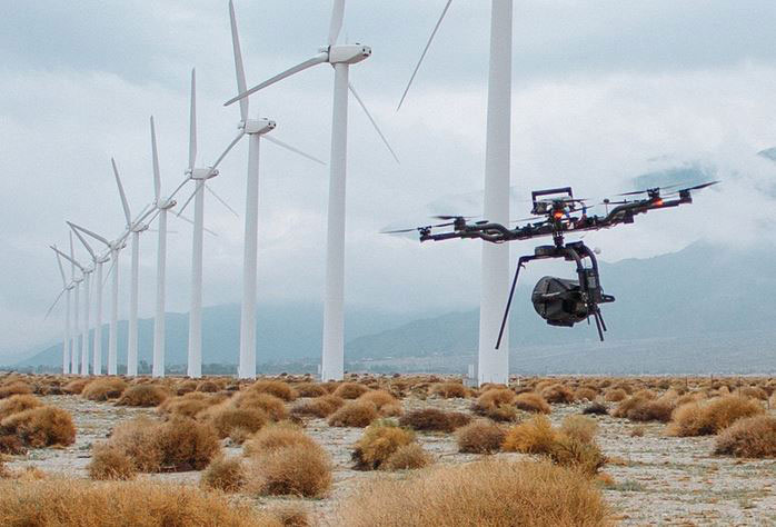 Drone à 8 rotors avec charge utile de 20 lb, intégration d'applications -