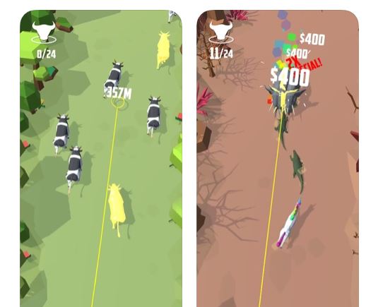 5 super jeux de cow-boy et de rodéo pour iPhone -
