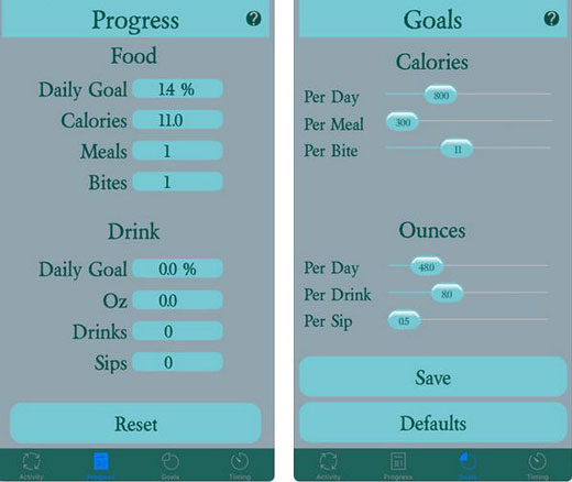 3 trackers de chirurgie bariatrique et minuteries de repas pour iOS -
