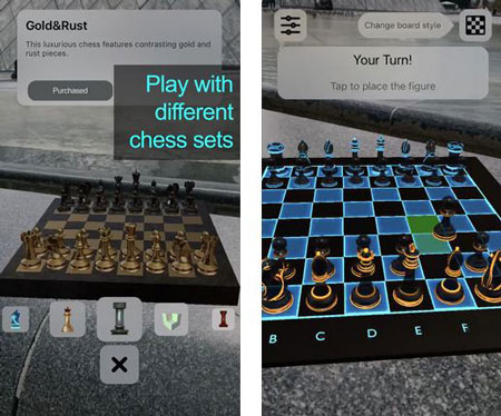 5 applications d'échecs en réalité augmentée pour iPhone et iOS -
