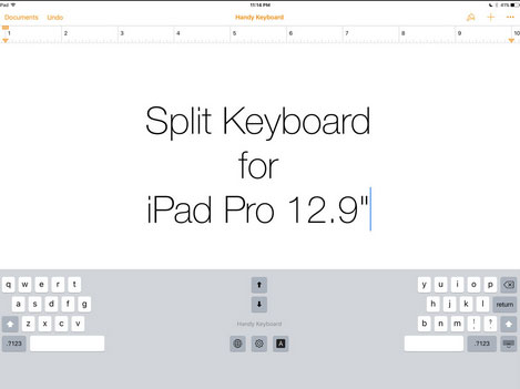 Clavier divisé pour iPad Pro 12.9 -