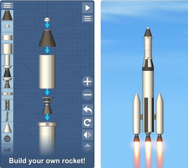 Simulateur de vol spatial pour iPhone -