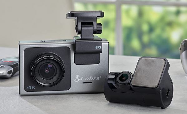Caméra de tableau de bord Cobra SC 400D UHD 4K avec Alexa intégrée -