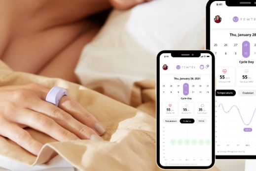 Anneau de santé menstruelle intelligent FemTek BBRing (iOS/Android) -