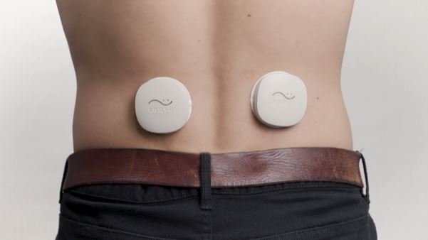 Appareil portable intelligent de soulagement de la douleur Soovu avec technologie HeatWave, contrôle par application -