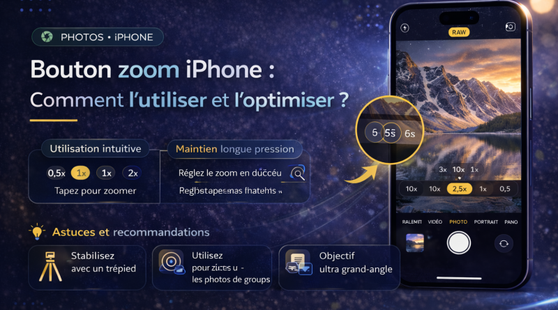Bouton zoom iPhone : Comment l'utiliser et l'optimiser ?